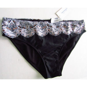 Women's Swim Bottom Size 16 Black Swimsuits For All Bikini Bottom Lined